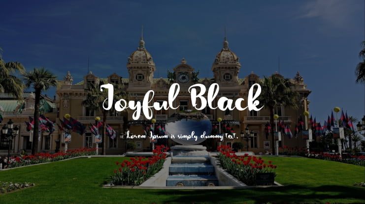 Joyful Black Font