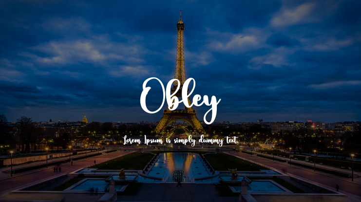 Obley Font
