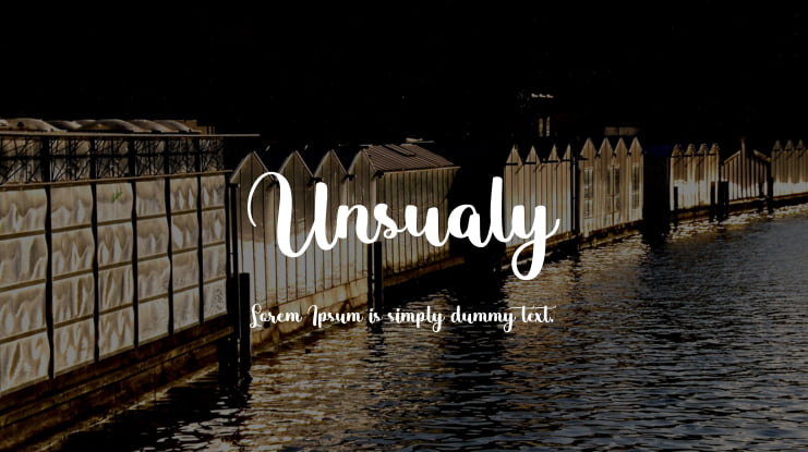Unsualy Font