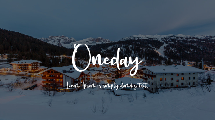 Oneday Font