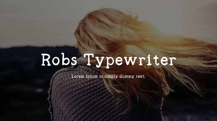 Robs Typewriter Font