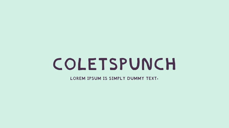 Coletspunch Font