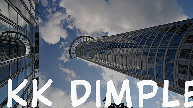 Kk Dimple Font