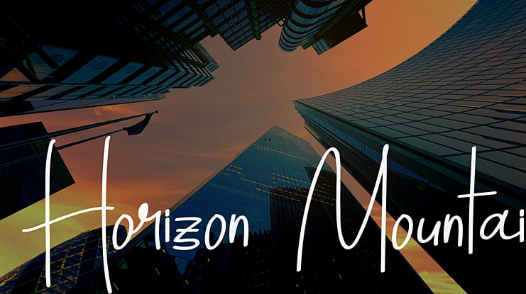 Horizon Mountain Font