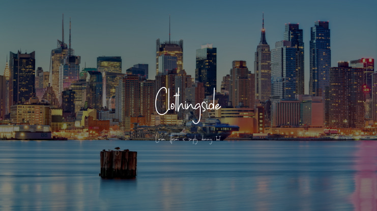 Clothingside Font