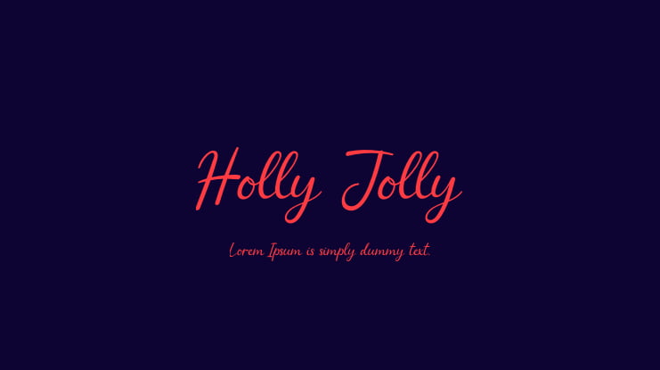 Holly Jolly Font