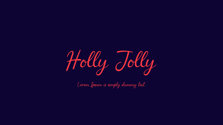Holly Jolly Font