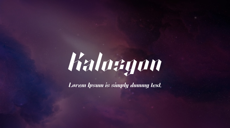 Kalosgon Font Family