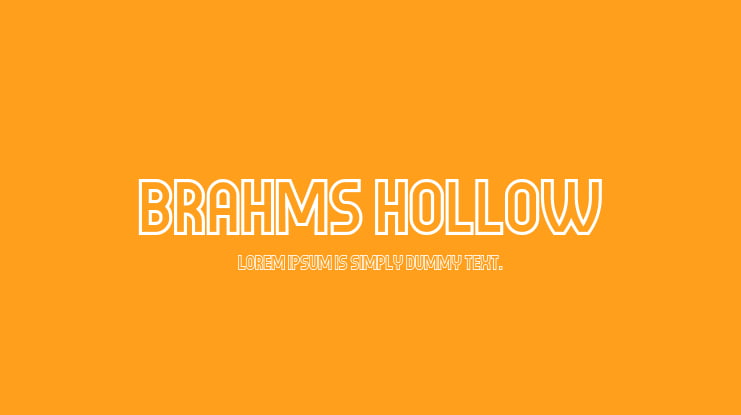 Brahms Hollow Font Family