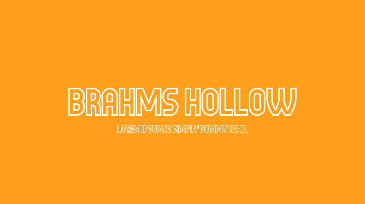 Brahms Hollow Font Family