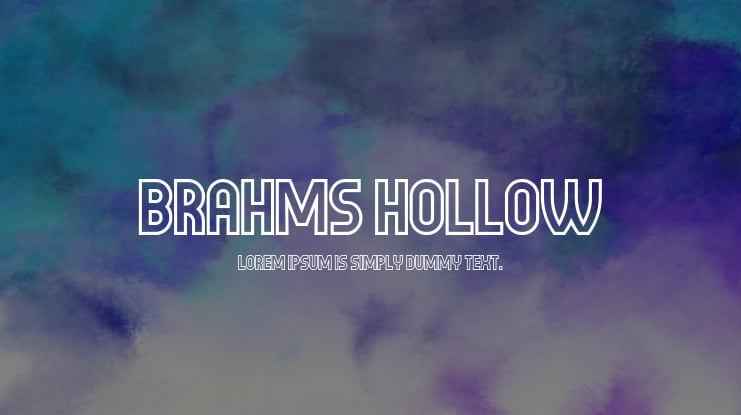 Brahms Hollow Font Family