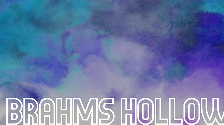 Brahms Hollow Font Family