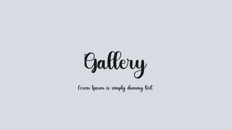 Gallery Font
