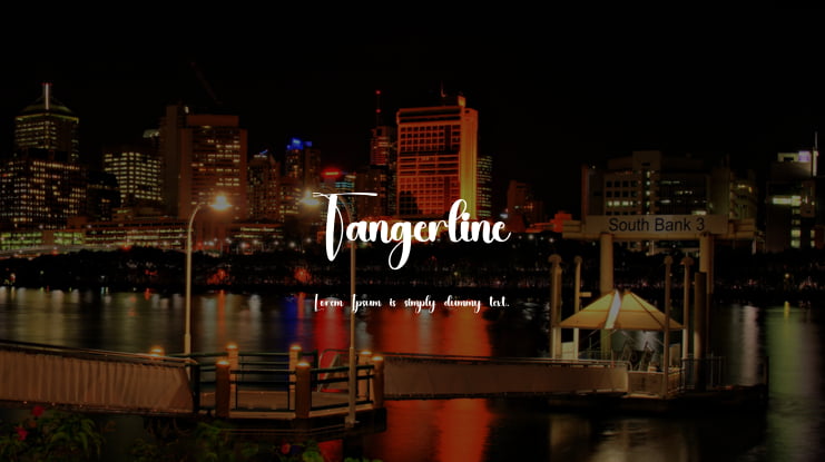 Tangerline Font