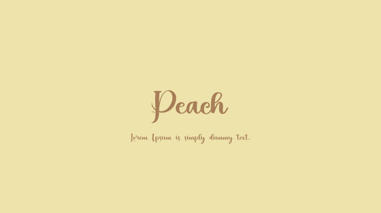 Peach Font