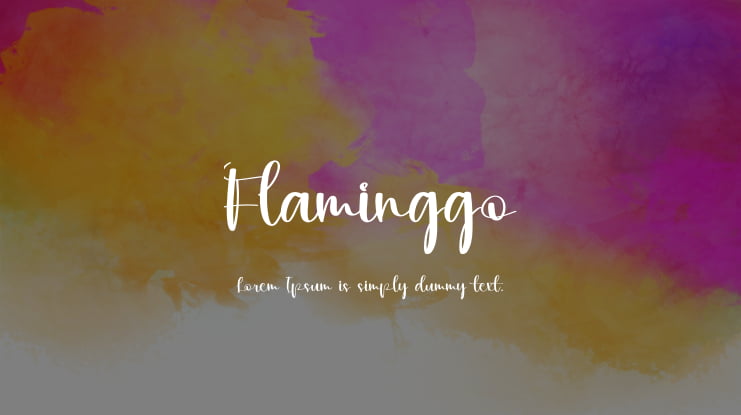 Flaminggo Font