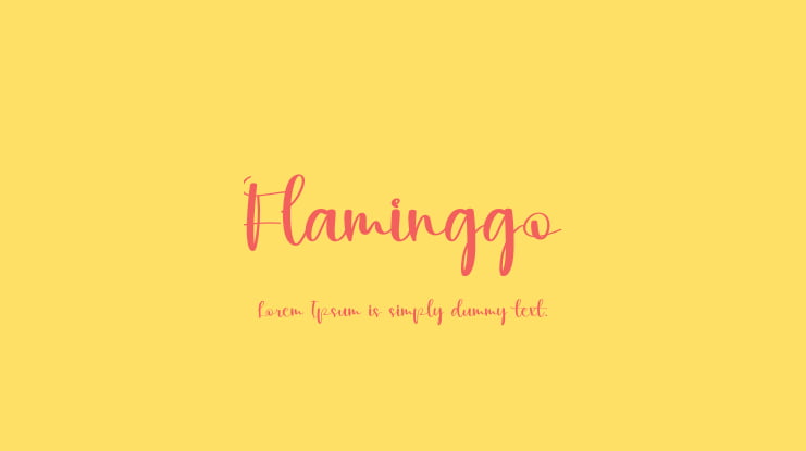 Flaminggo Font