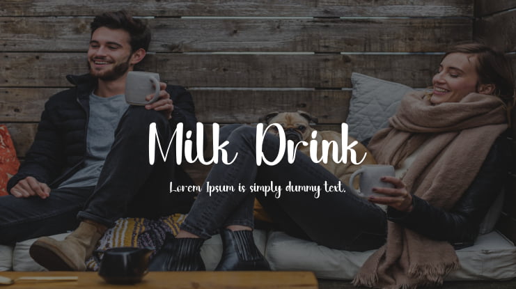 Milk Drink Font