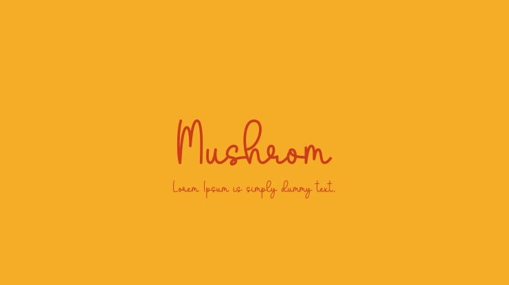 Mushrom Font Family