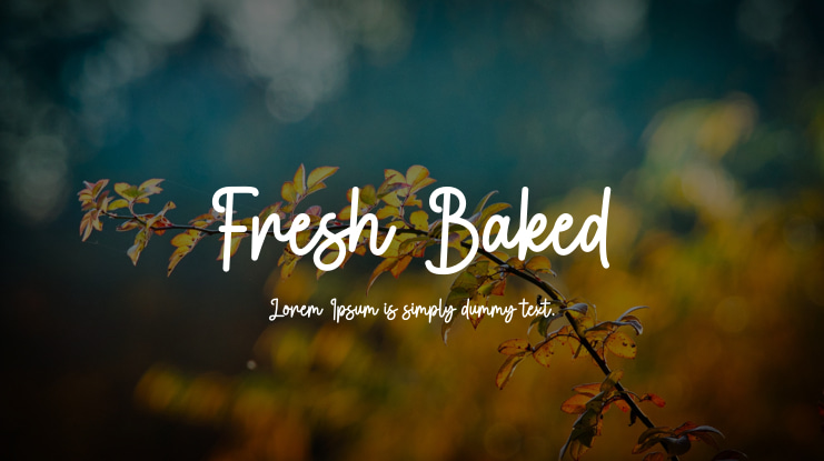 Fresh Baked Font