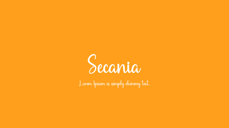 Secania Font