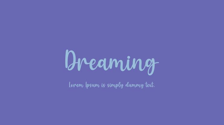 Dreaming Font