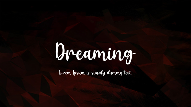 Dreaming Font