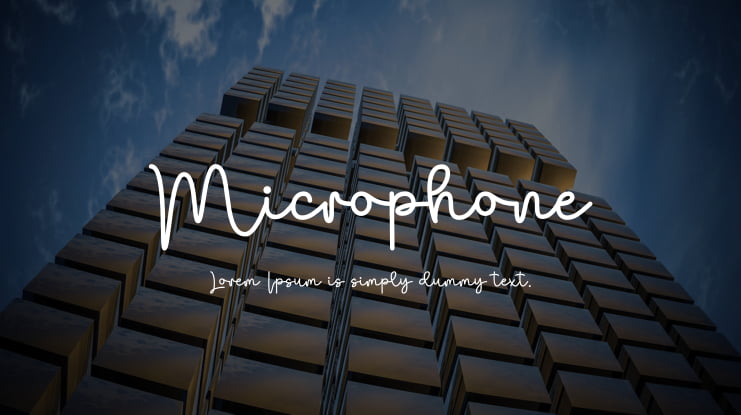 Microphone Font