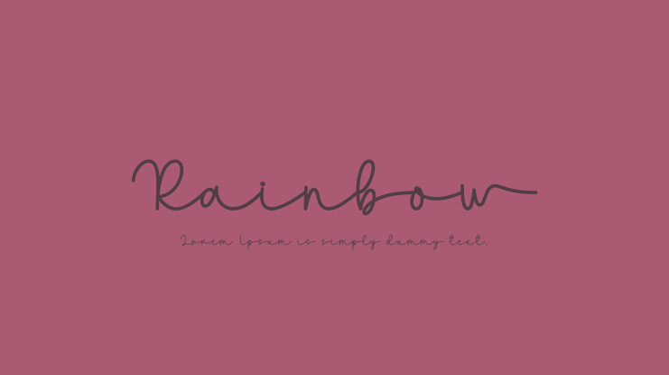 Rainbow Font