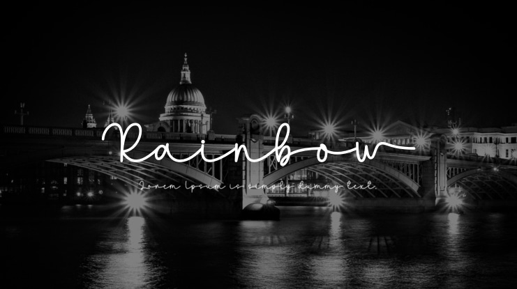 Rainbow Font