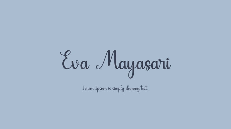 Eva Mayasari Font