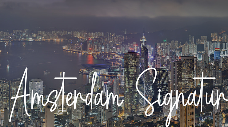 Amsterdam Signature Font
