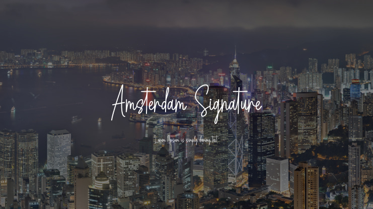 Amsterdam Signature Font