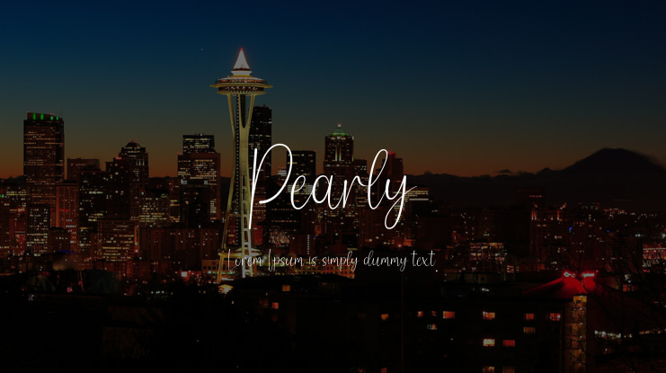Pearly Font