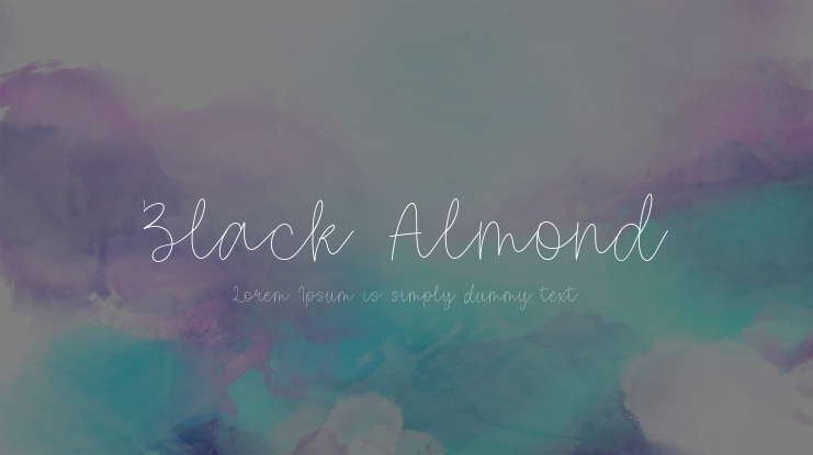 Black Almond Font