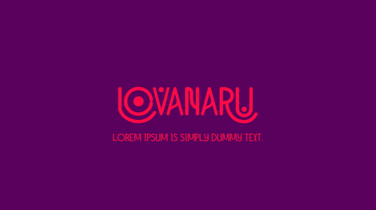Lovanaru Font