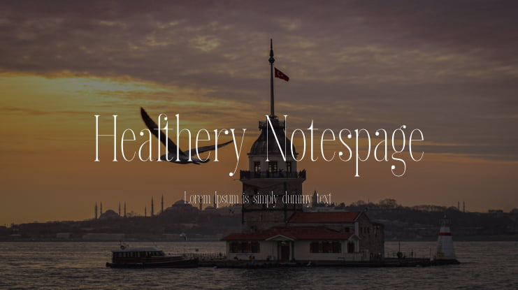 Heafthery Notespage Font