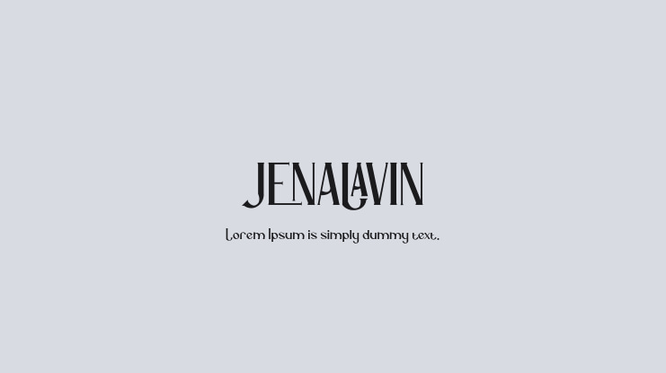 Jenalavin Font