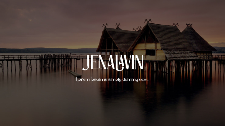 Jenalavin Font