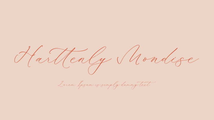 Harttenly Mondise Font