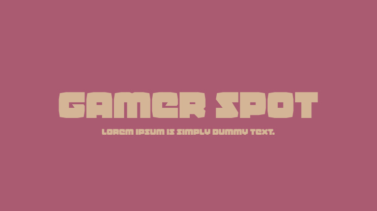 Gamer Spot Font Family