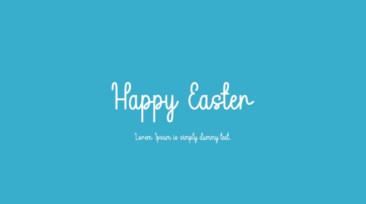 Happy Easter Font