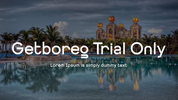 Getboreg Trial Only Font