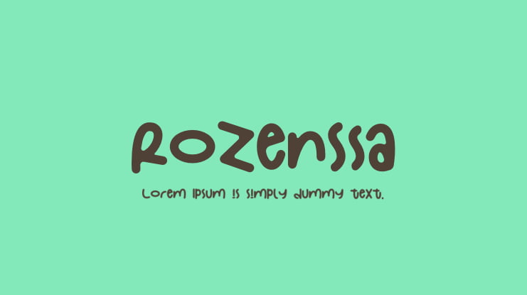 Rozenssa Font
