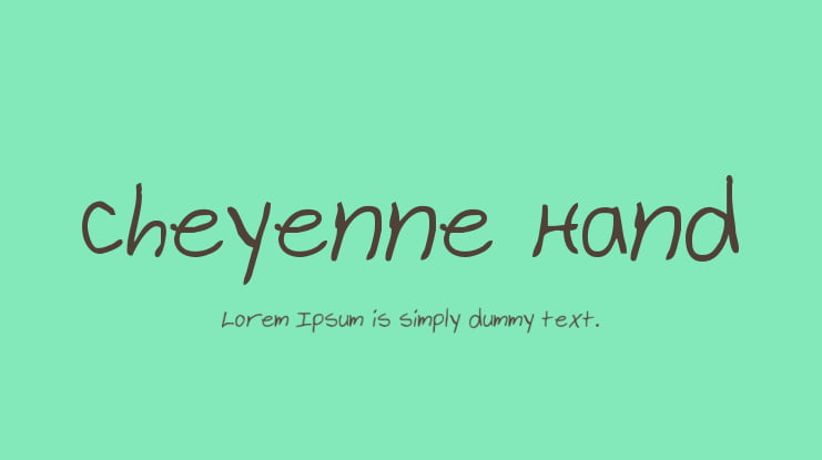 Cheyenne Hand Font Family