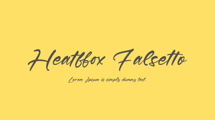 Heatffox Falsetto Font