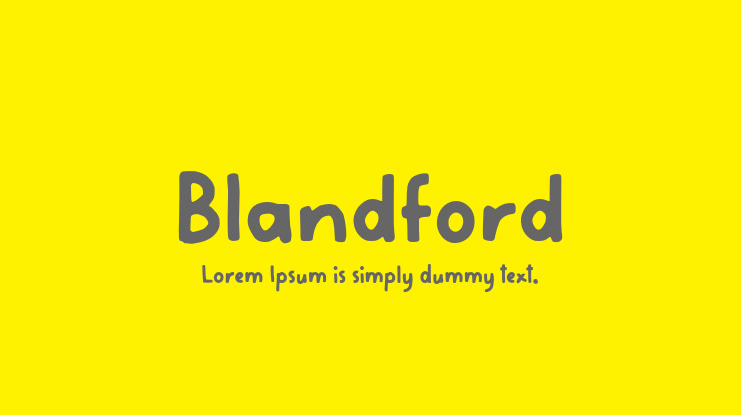 Blandford Font
