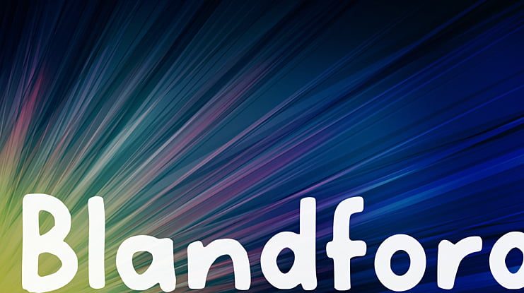 Blandford Font