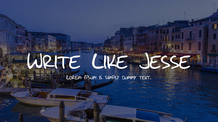 Write Like Jesse Font