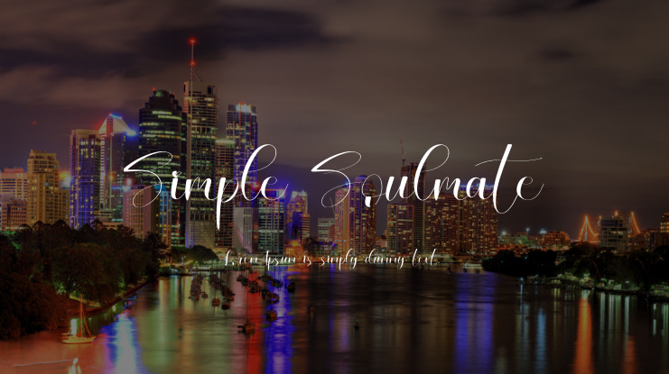 Simple Soulmate Font